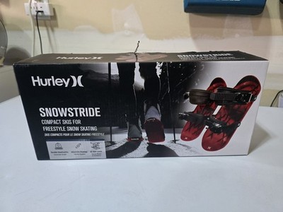 NEW HURLEY SNOWSTRIDE Snow Skates Ski Skates FREESTYLE SKATING RED NIB