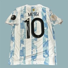 LIONEL MESSI Signed ARGENTINA Home Jersey COA Beckett