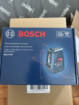 #ad BOSCH Self Leveling Three Line Laser GLL 3 15 BRAND NEW $44.99