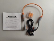 BAICLUD Bone Conduction Bluetooth Wireless Headphones, Orange
