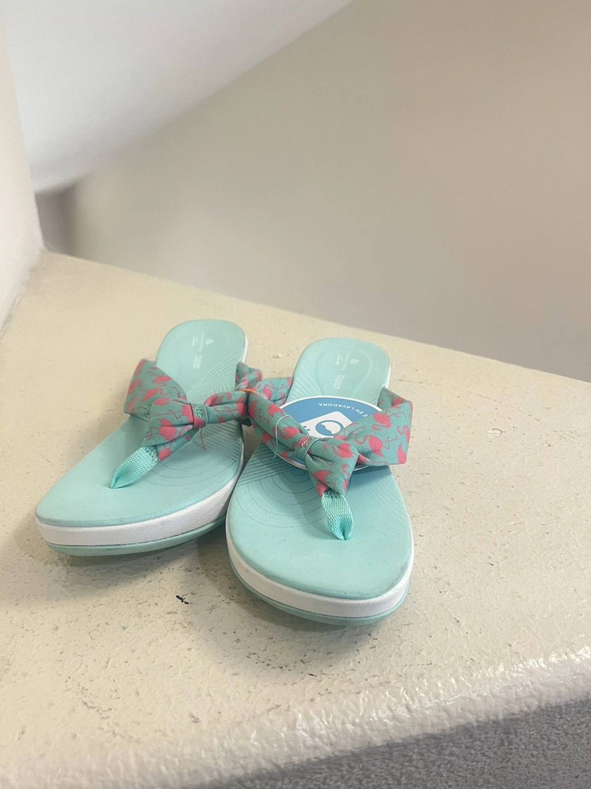 Sandali infradito CLARKS CLOUDSTEPPERS™ Arla Glison verdi estivi comodi taglia 9