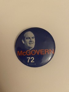 McGovern 72 Political Pin Back Button P59