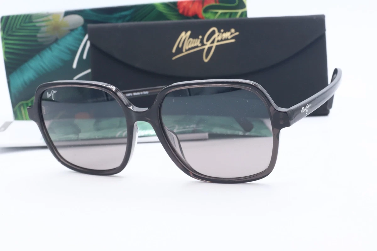 Maui Jim Little Bell MJ 860-11 Translucent Grey / Neutral Grey Polarized Maui Jim 798 Onshore L (58 - 18) with Grey lenses and Black  main image 4