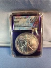 1987 $1 American Silver Eagle NGC MS69 .999 Silver Trader Bea