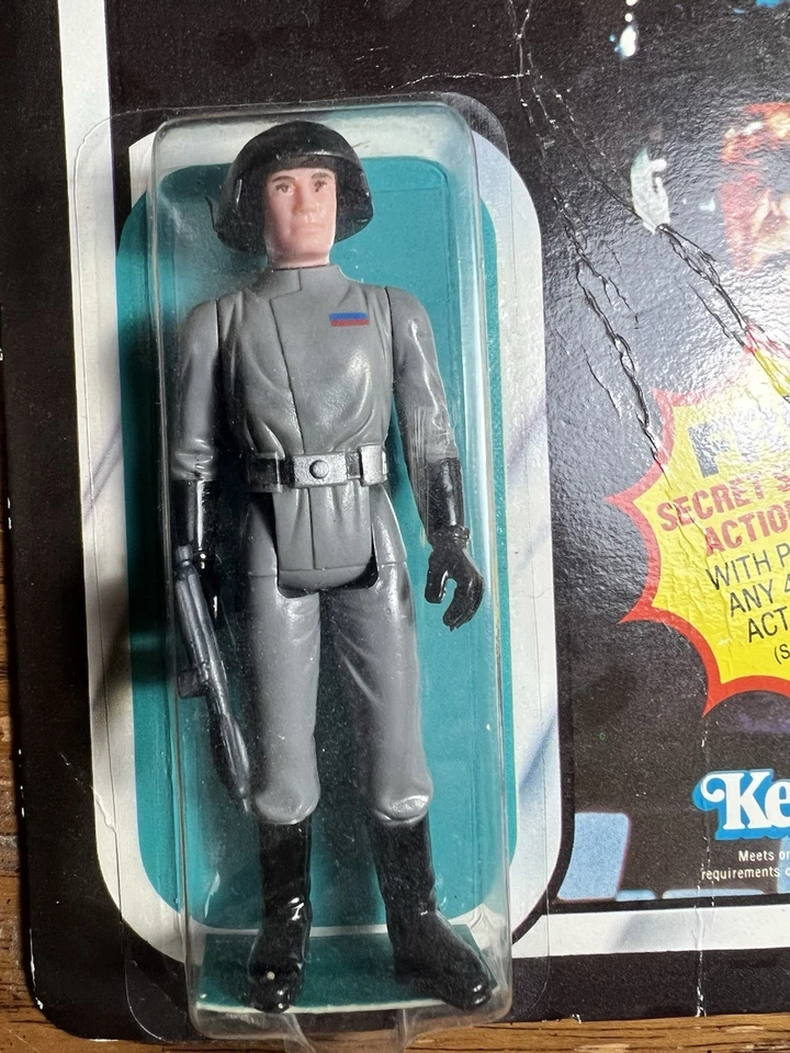 VINTAGE KENNER STAR WARS EMPIRE ESB 1977 21 BACK DEATH SQUAD COMMANDER MOC - Image 2 of 4