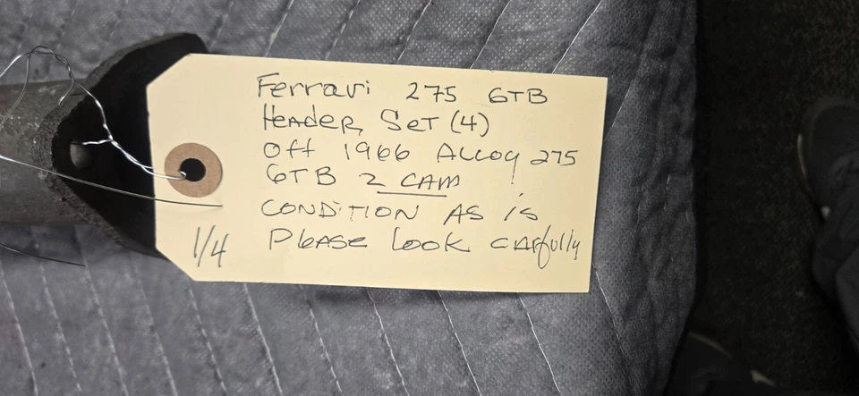 Ferrari 275 GTB 1966 juego de 4 cabezales de escape de 2 levas (original) Foto 2 de 4