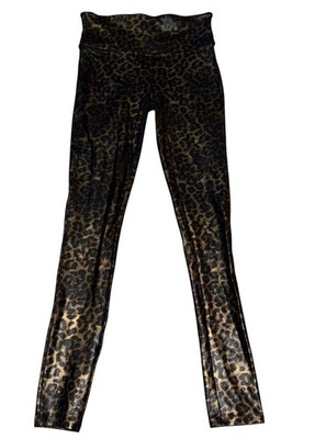 Spanx High Waist Leggings Leopard Yoga Sports Active Pants Petite Small