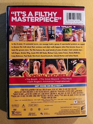 Sausage Party DVD - Rated R - Salma Hayek Michael Cera Craig