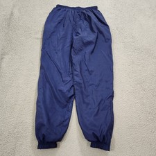 Vintage Nike Pants Men Large Blue Lined Windbreaker Ankle Zip Warm Up Jogger 90s