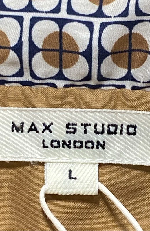 Chaqueta acolchada con capucha estampado geométrico Max Studio London nueva con etiquetas para mujer L Foto 3 de 4