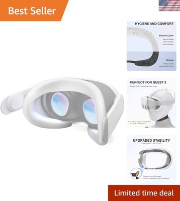Meta Quest 3 Face Cushion Mask - Soft Silicone Pad to Enhance Gaming Experience