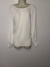 Banana Republic Ivory Pleat Raglan Blouse Top 797889 NWT S Small