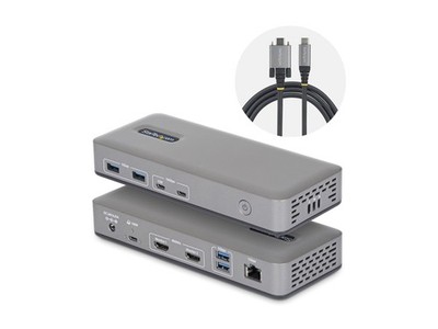 StarTechcom USB-C Dock 2x HDMI 4K60 1GbE 100W PD La 196UE-USBC-DOCK