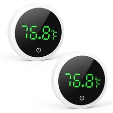 2 Wireless Digital Fish Tank Thermometer, Aquarium Thermometer with Touch Screen