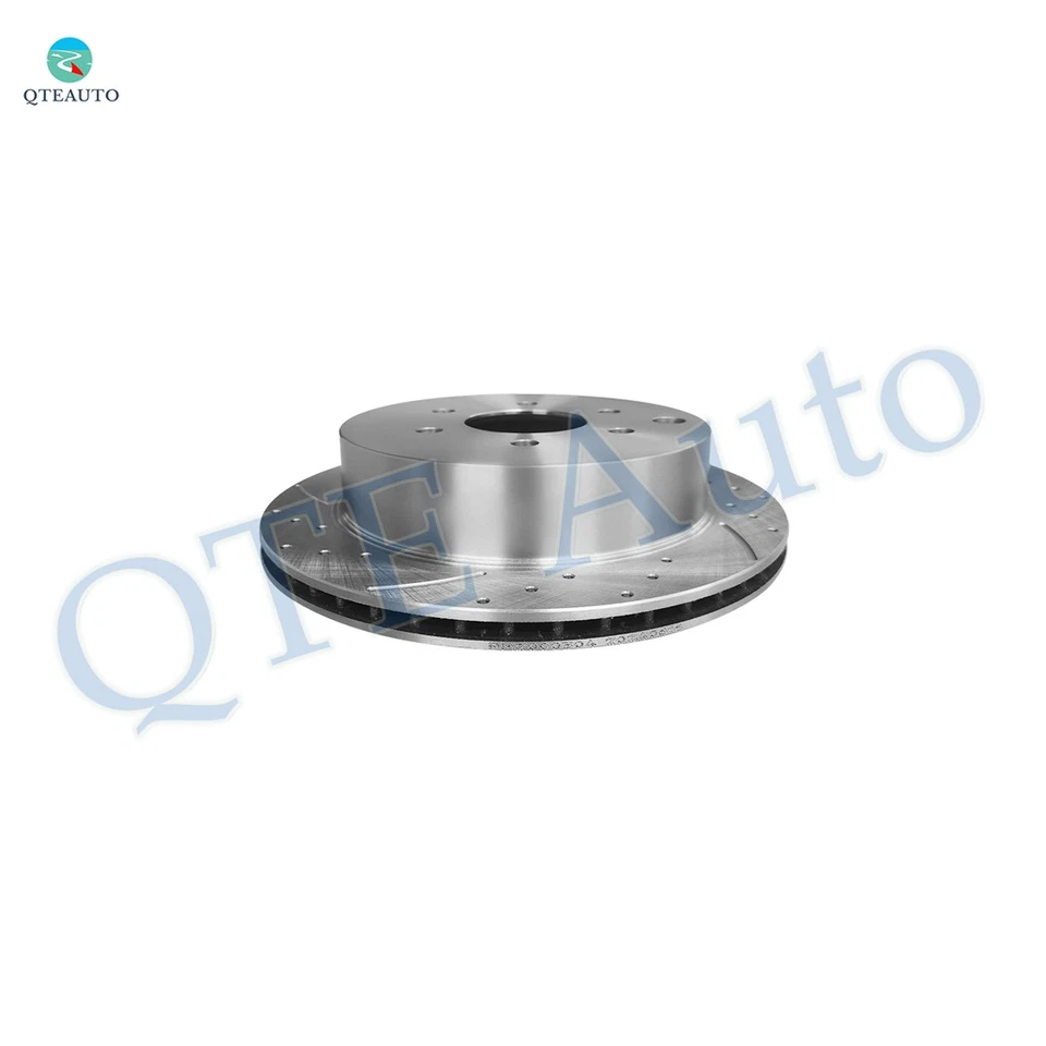 Set 4 Front 296mm-Rear 286mm Drilled Brake Rotors For 2005-2022 Nissan Frontier - Image 4 of 4