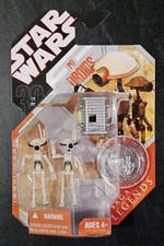 Star Wars 30th Anniversary Saga Legends Pit Droids  White  Figures New MOC Coin