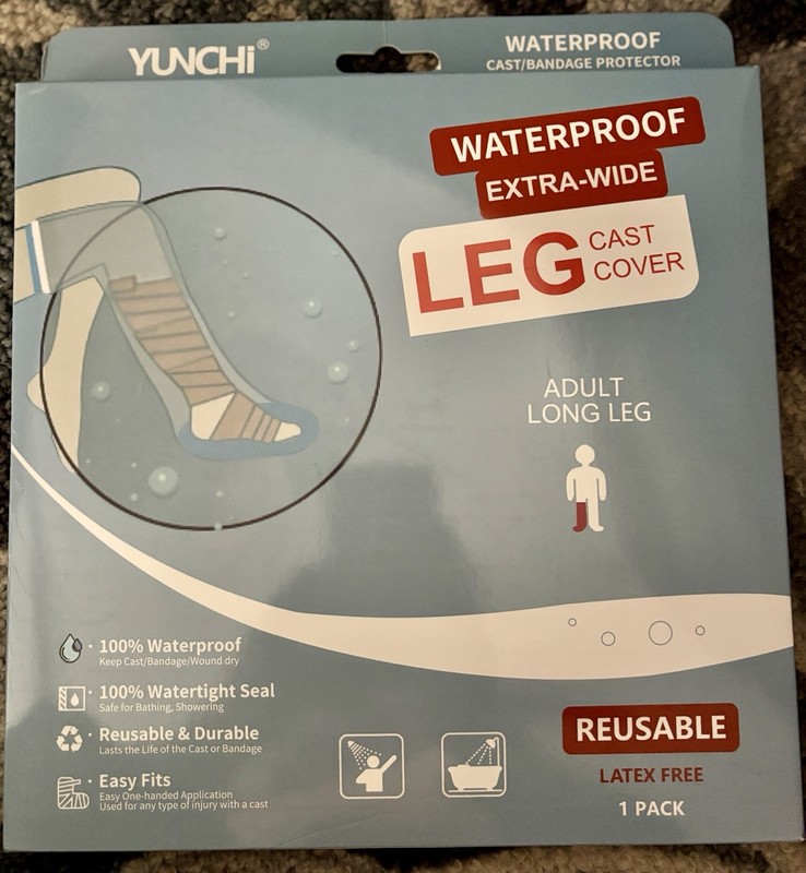 Keep Water Out With Yunchi Waterproof Extra-Wide Leg Cast Cover