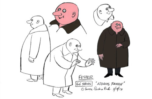 Addams Family UNCLE FESTER MODEL SHEET HB Cartoon | eBay