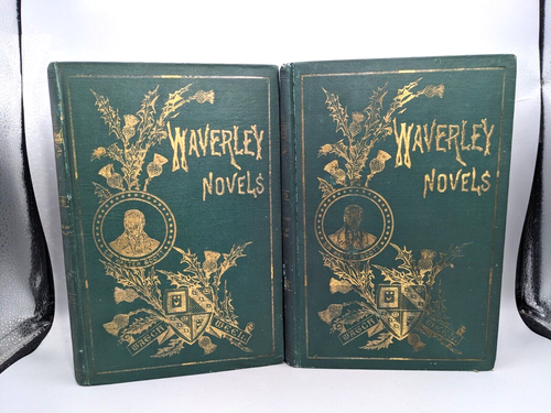 Waverly Novels Sir Walter Scott Lot of 9 Antique Vtg Collier Illustrated 1800s - Picture 19 of 23