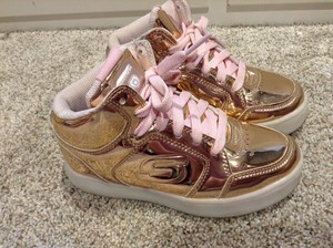 skechers energy lights rose gold