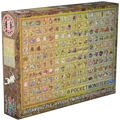 ジグソーパズル POCKET MONSTERS 151 COLLECTION 1000 Pcs Jigsaw Puzzle Pocket Monster Pokemon Picture Book No.001