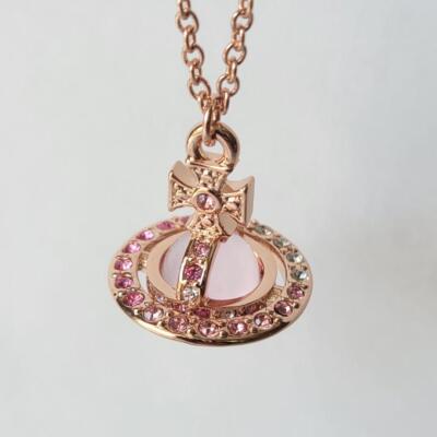 vivienne westwood PINA ORB PENDANT ピンク Vivienne Westwood Orb Necklace Pendant Pink Gold Top Outlet
