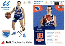 DOMINIKA HSZER  Syntainics MBC Weissenfels Autogramm Autogrammkarte Basketball