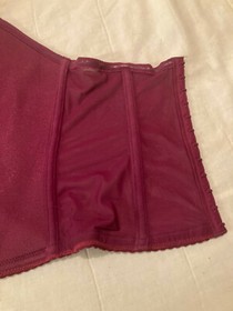 Purple Plum Older Sexy Floral 14/16 Padded Cacique Strapless Bustier Corset