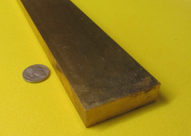 Barra plana de latón 360 5/8" de grosor x 2,00" de ancho x 36,0" de largo Foto 3 de 4