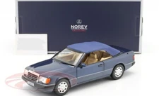 Mercedes-Benz 300 CE-24 convertible (A124) 1990 nautical blue 1:18 Norev Diecast