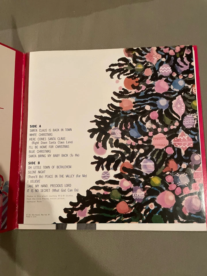 Elvis’ Christmas Album (2007 Green Vinyl RCA AFM1-5486) - VG+ Foto 4 de 4