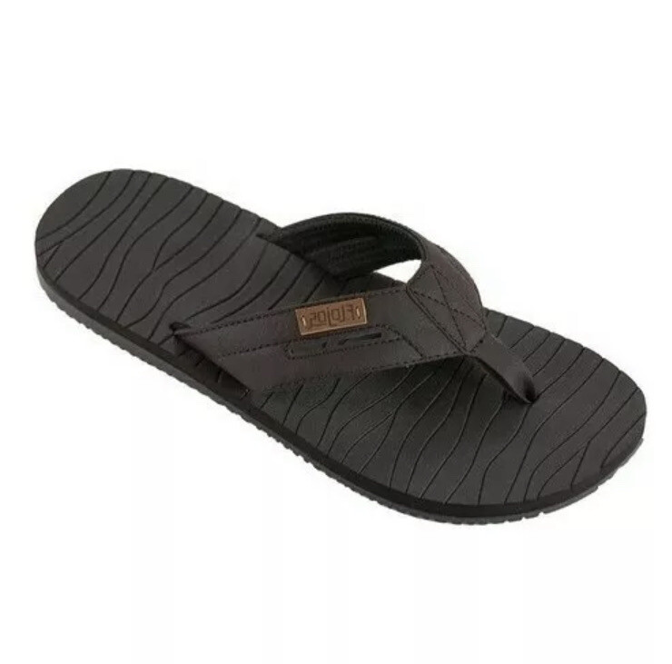 Flojos Mens Sz 8 Waverunner Flip Flops Brown Thong Sandals  display picture 3