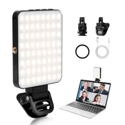 XJ-77 Rechargeable 40 LED Camera Selfie Ring Fill Light 3000K-6500K For Mobi Fit