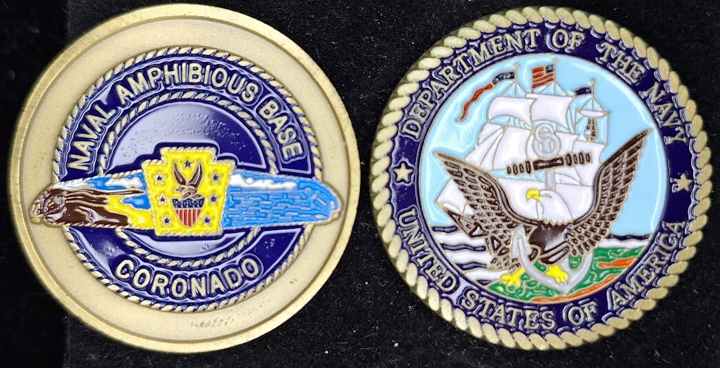 Navy Challenge Coin from Naval Amphibious Base Coronado