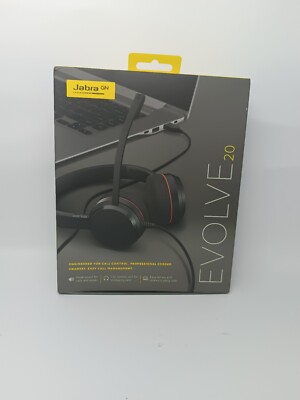 Jabra Evolve 20 Stereo Headset   Kopfhörer für VoIP Softphone Noise-Cancelling