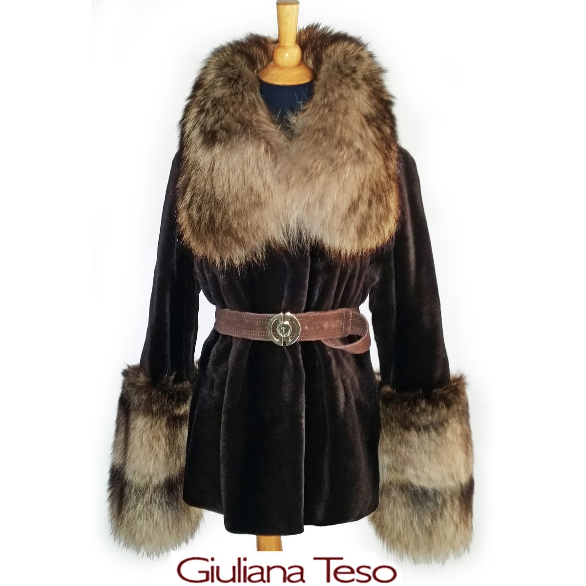 Giuliana Teso ジュリアナテソ レザースエード ミンクファーコート LUXURIOUS SHEARED MINK FUR COAT/JACKET BY GIULIANA TESO | eBay