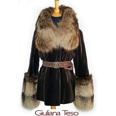 LUXURIOUS SHEARED MINK FUR COAT/JACKET BY GIULIANA TESO | eBay