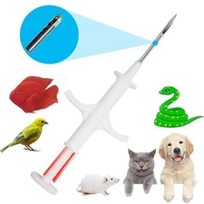 Mini Small Microchip Implant Kit for Dogs and Cats 20 Pack 1.25X7 mm Size RFI...