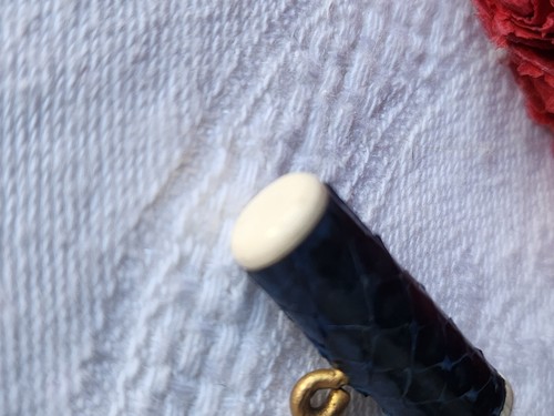 Collection bouton ancien tube repyile bleu 2,4 cm sur 0,7 cm D9A - Bild 6 von 6