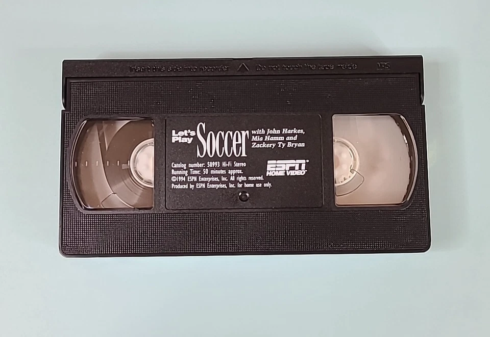 1994 ESPN Home Video VHS Tape - Let's Play Soccer w/ John Harkes & Mia Hamm - Image 3 of 4