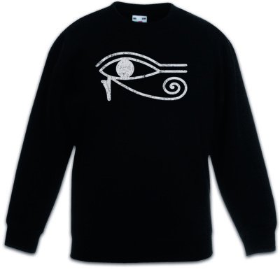 EYE OF RA II SIGN Kids Boys Girls Pullover Horusauge Horus Auge Falcon Sun God