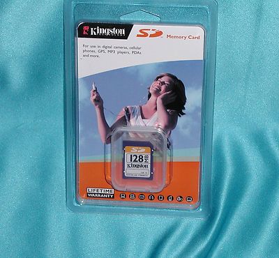 Kingston SD/128MB Secure Digital Memory Card  New Factory SealedGreatFindSALE''!