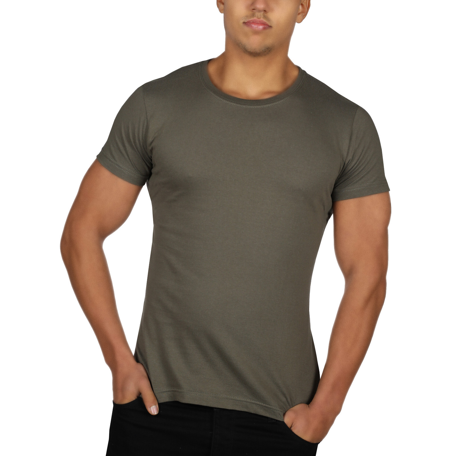 T Shirt Con Logo CANOTTA UOMO SLIM FIT SUPER ADERENTE BIANCO T