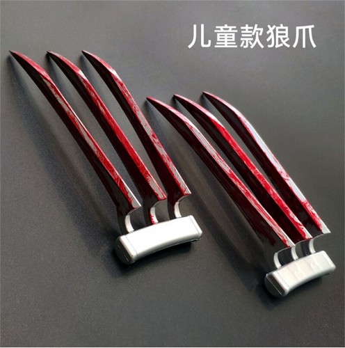1Pairs Wolverine Claws Realistic Plastic Cosplay Costume Props Silver Adult/Kids - Picture 7 of 13