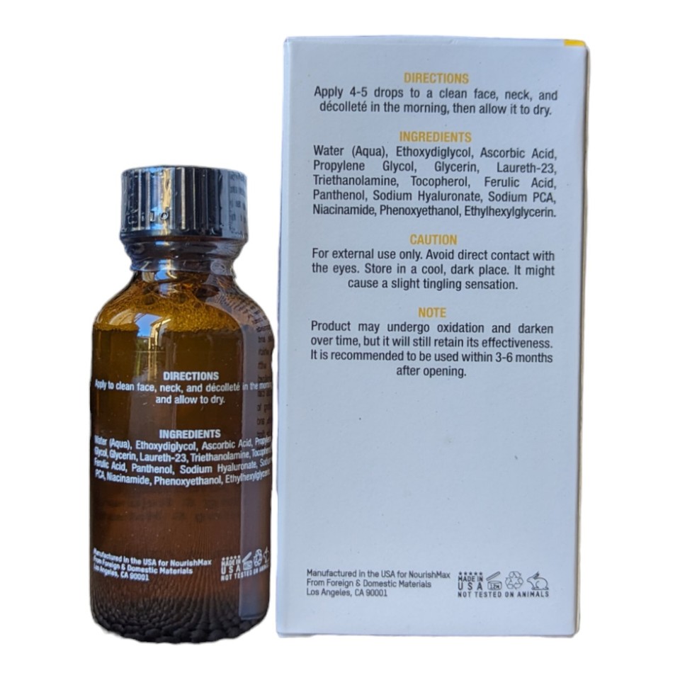 NourishMax's Vitamin C + B + E Ferulic Serum NIB Exp 9/26 eBay