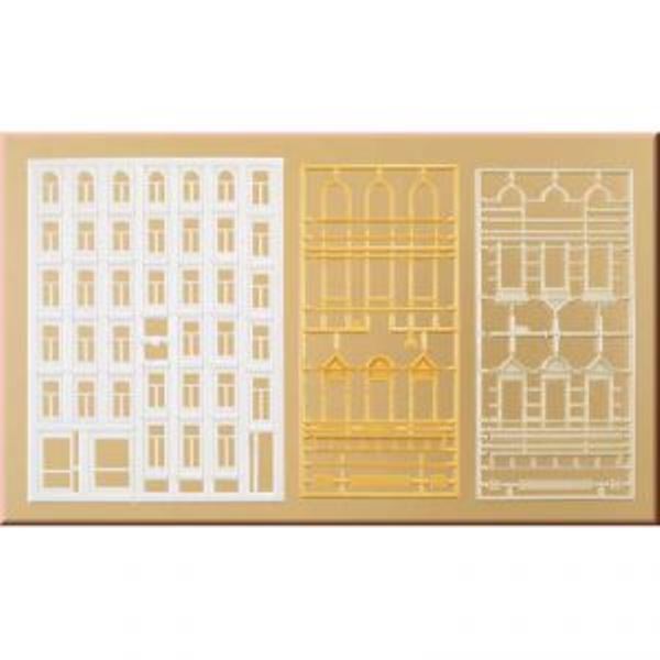 48651 Auhagen Ho Set Window and Walls for Buildings Various Scale 1:87