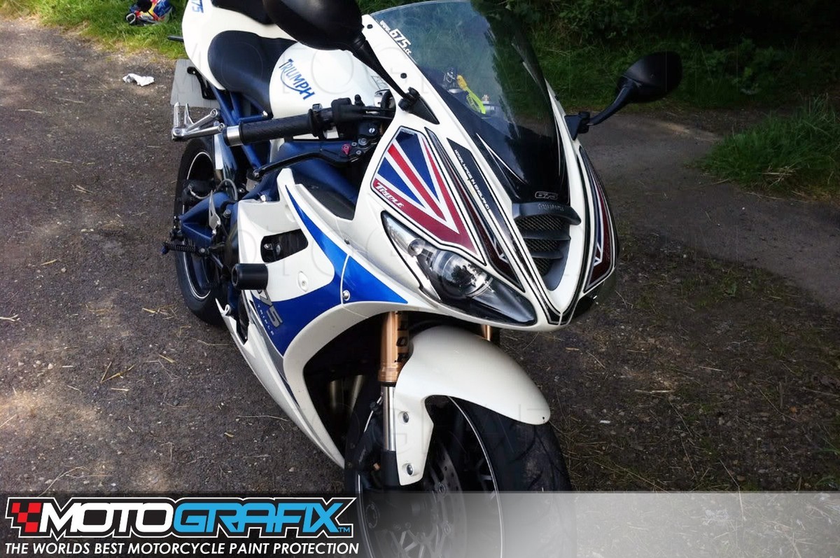 ところ Triumph Daytona 675 09 - 12 Front Fairing Number Board Motografix