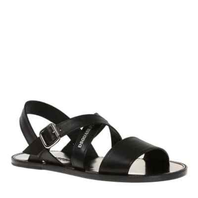 DSQUARED2 Men Black \'Joseph\' sandals, size EU 42 | US 9 DSQUARED2 Footwear | Black Men main image 3