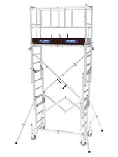 Telescopic Scaffold Tower 4.8m Working Height Tubesca Aluminium X - Tower