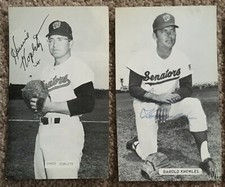 Washington Senators signed JD McCarthy Postcard Photo auto Howie Koplitz Knowles